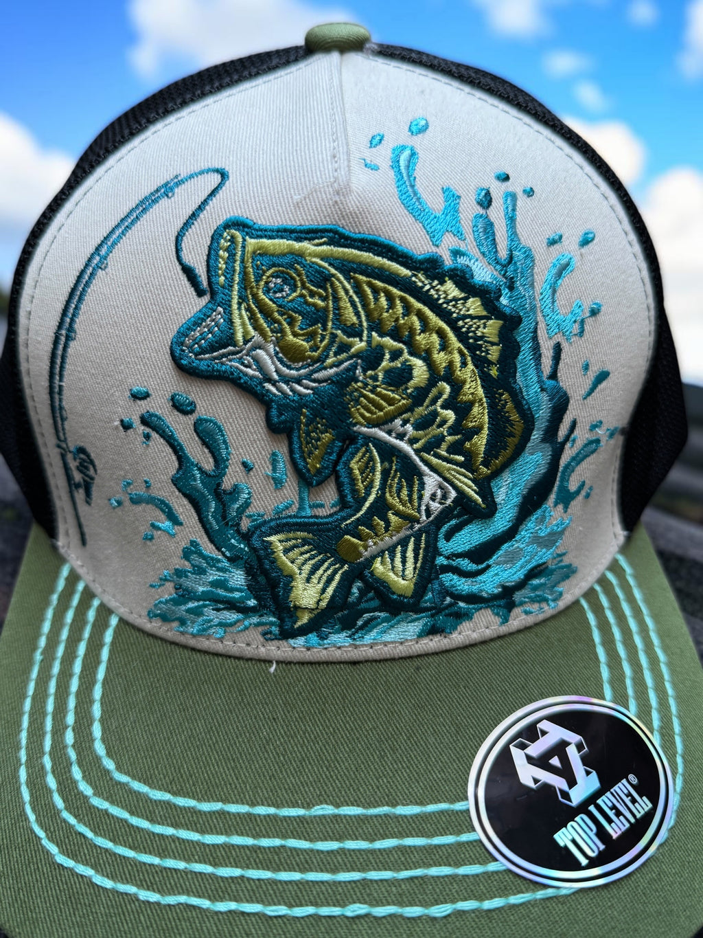 Exclusive Embroidery Outdoor Fishing Cap