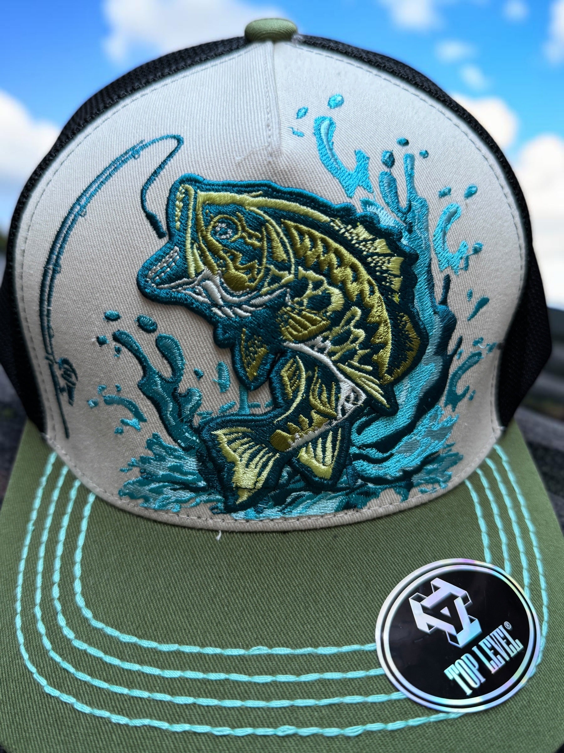 Exclusive Embroidery Outdoor Fishing Cap