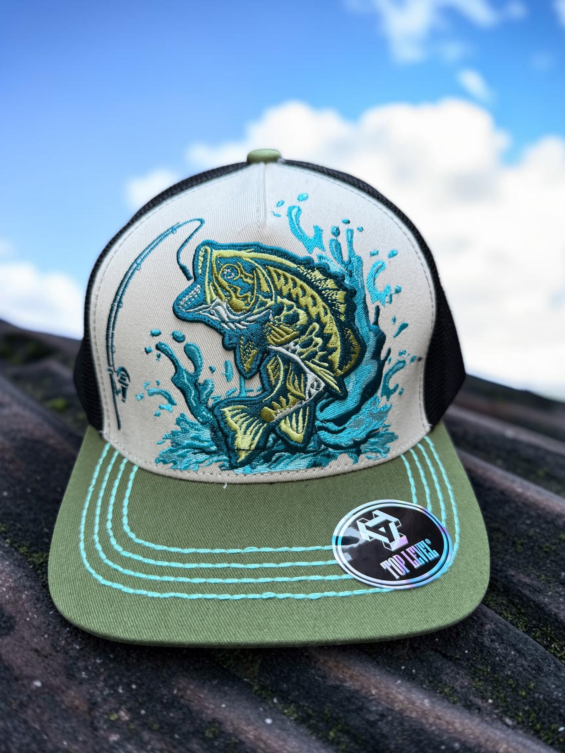 Exclusive Embroidery Outdoor Fishing Cap