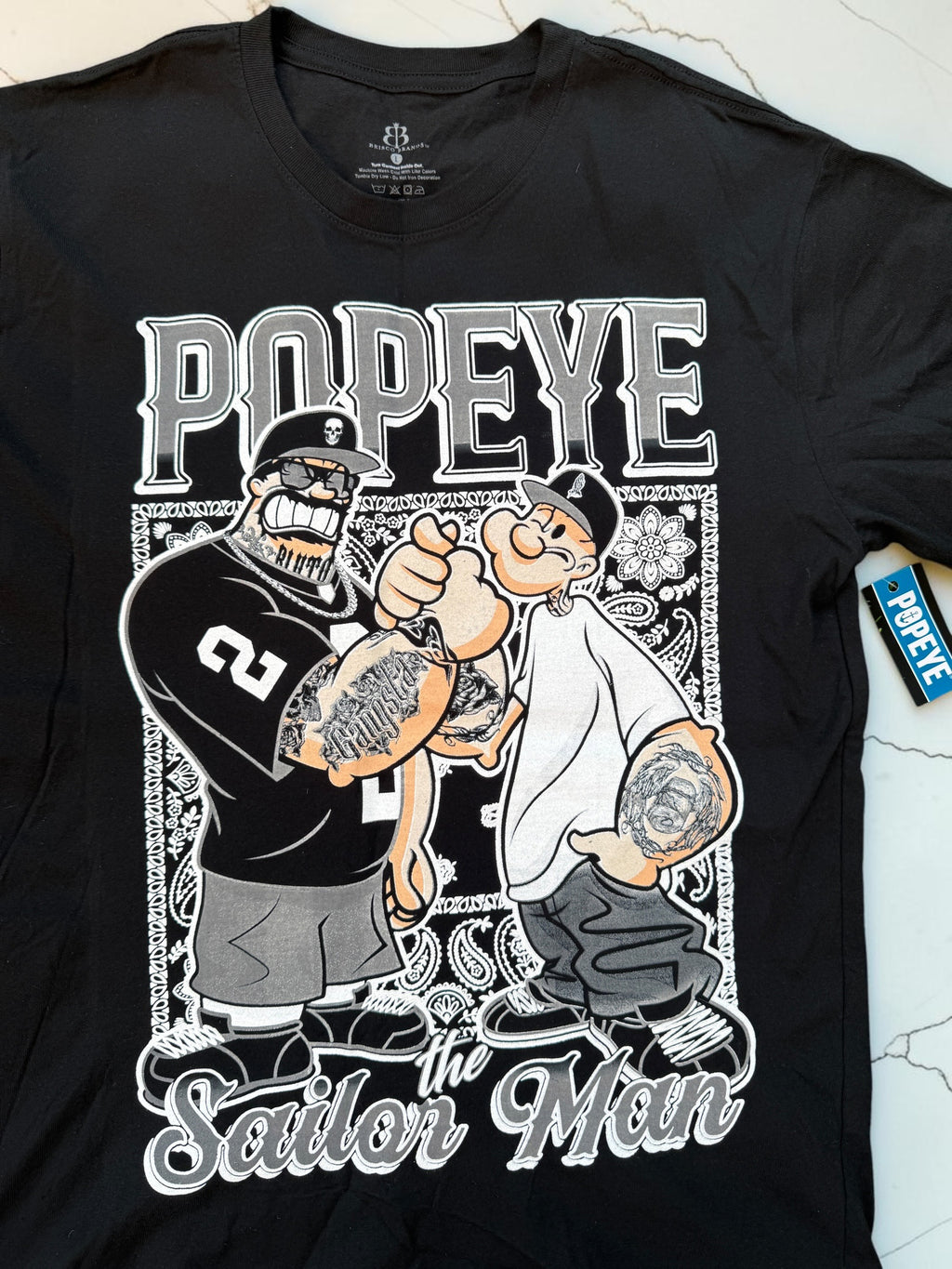 New PopEye Graphic T Shirt