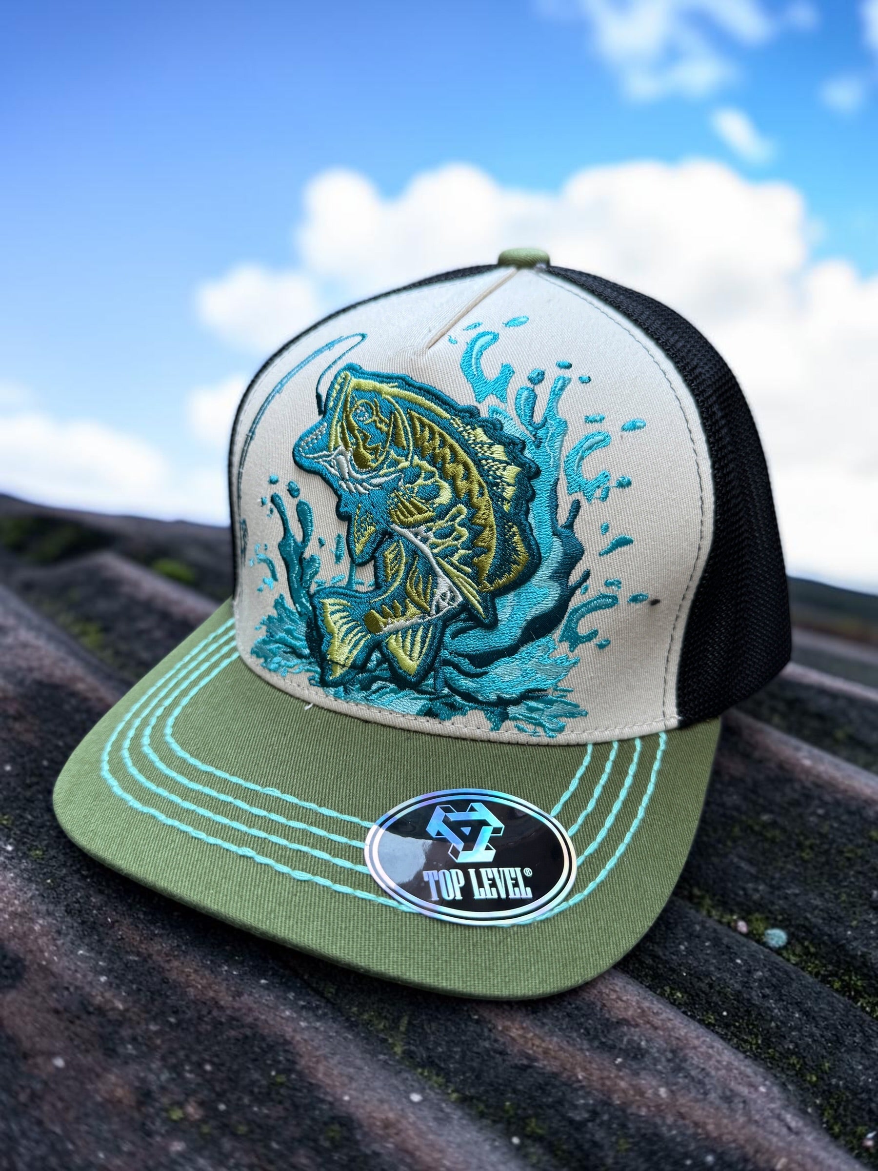 Exclusive Embroidery Outdoor Fishing Cap