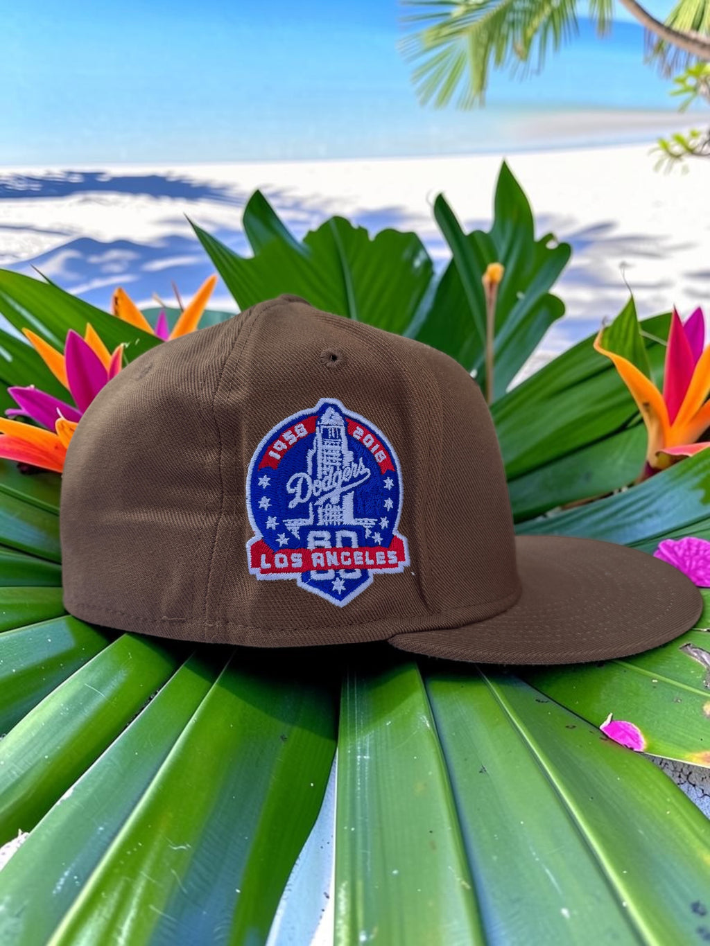 Plain brown LA Baseball Snpaback