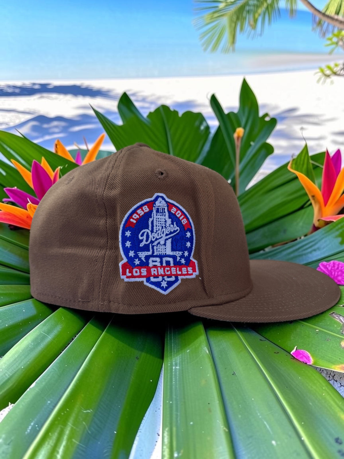 Plain brown LA Baseball Snpaback