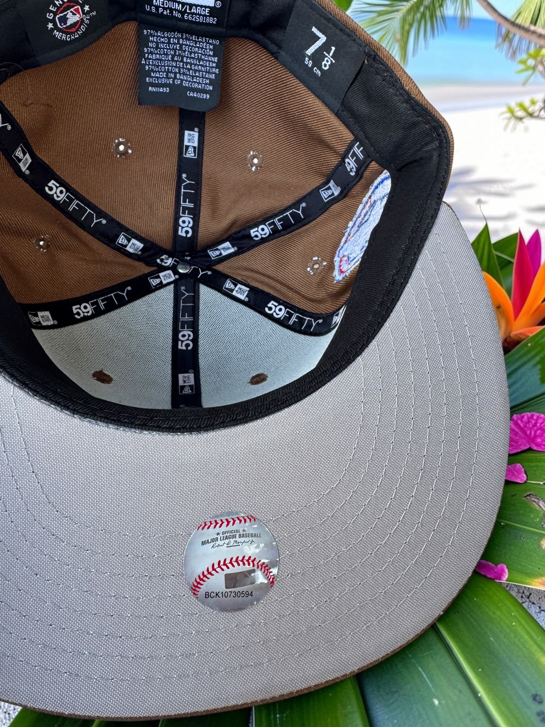 Plain brown LA Baseball Snpaback