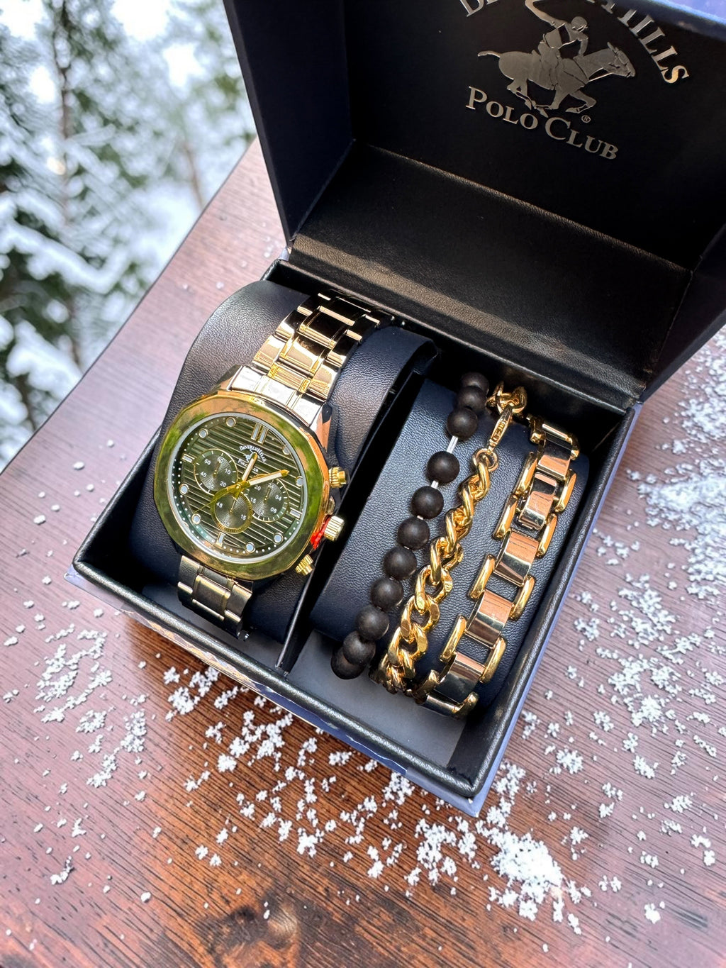 Classy Beverly Hills polo Club Watch Bracelet Bundle