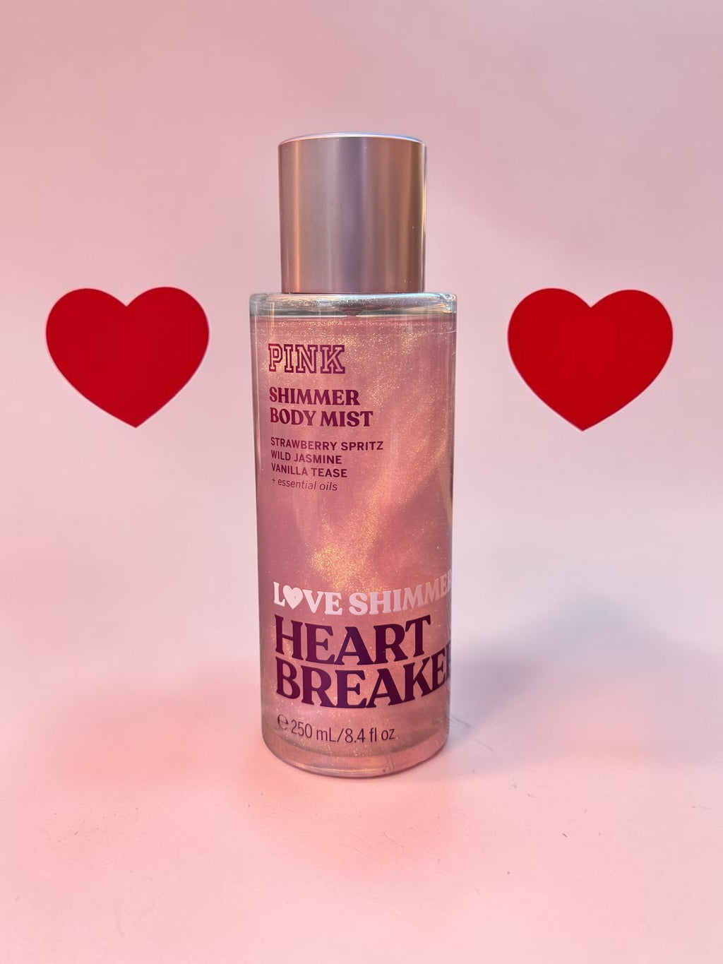 PINK Heart Breaker Shimmer Body Mist