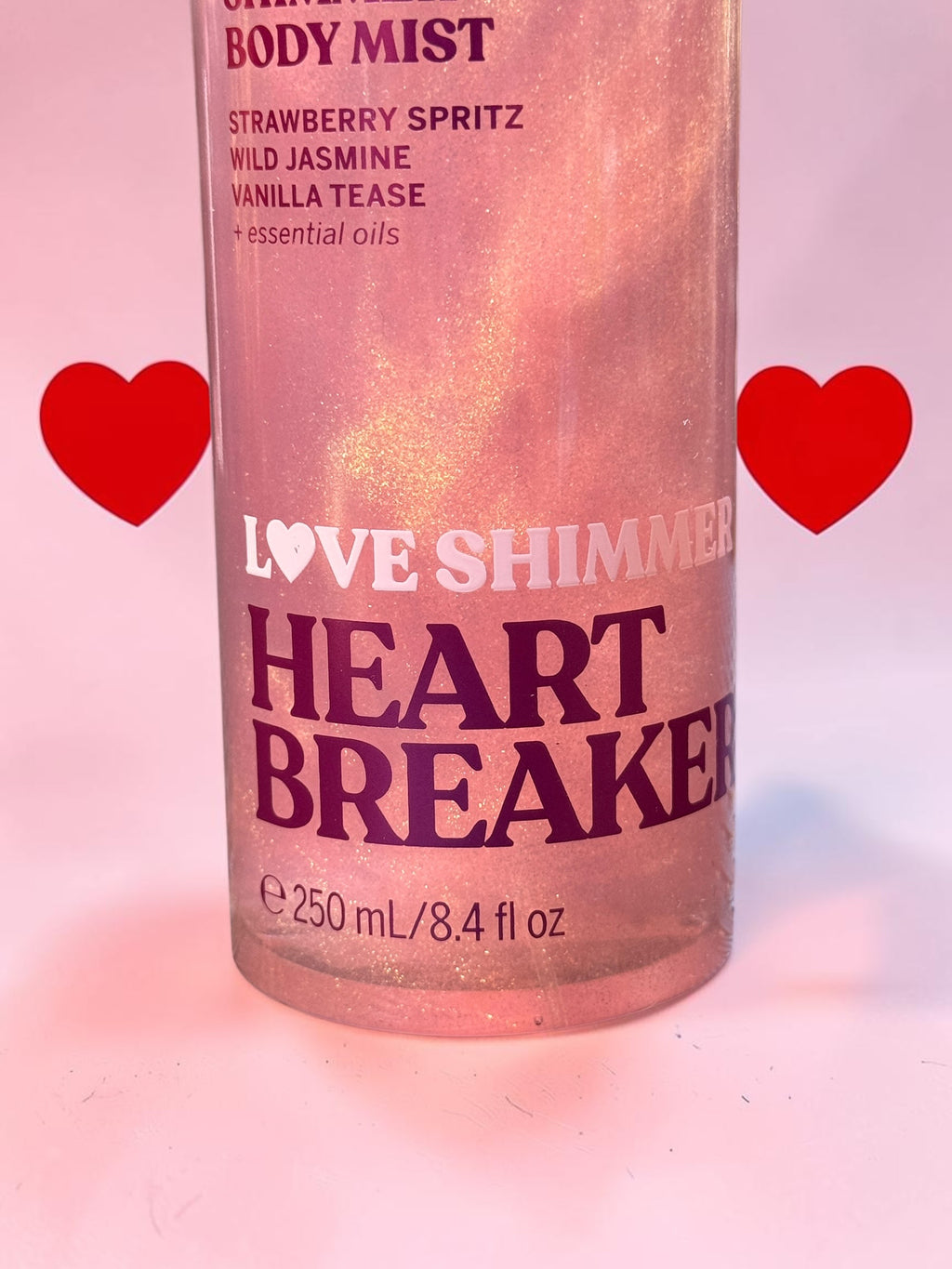 PINK Heart Breaker Shimmer Body Mist