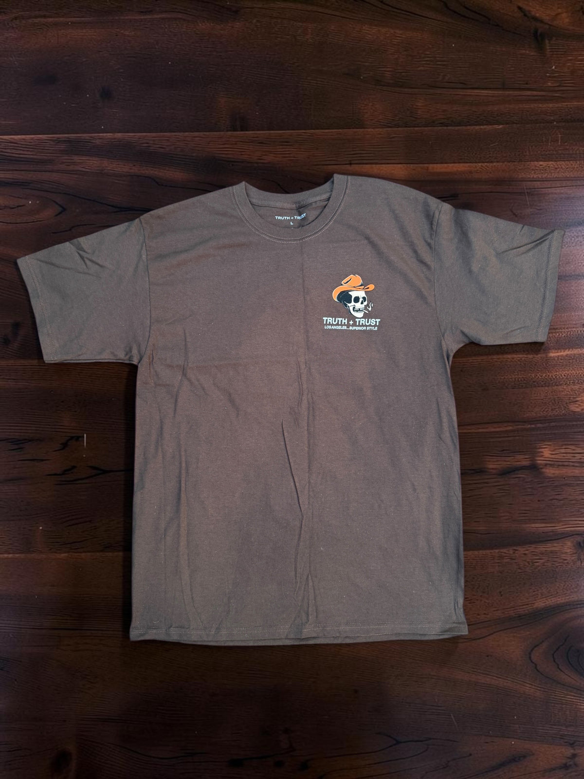 Truth & Trust Brown Graphic Print T Shirt