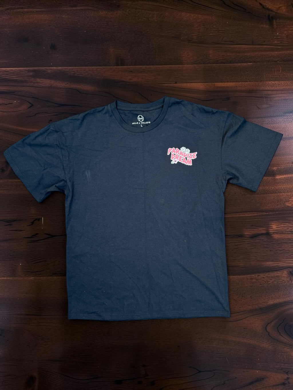 Black Aloha Hawaiian Paradise Dream Graphic Tee