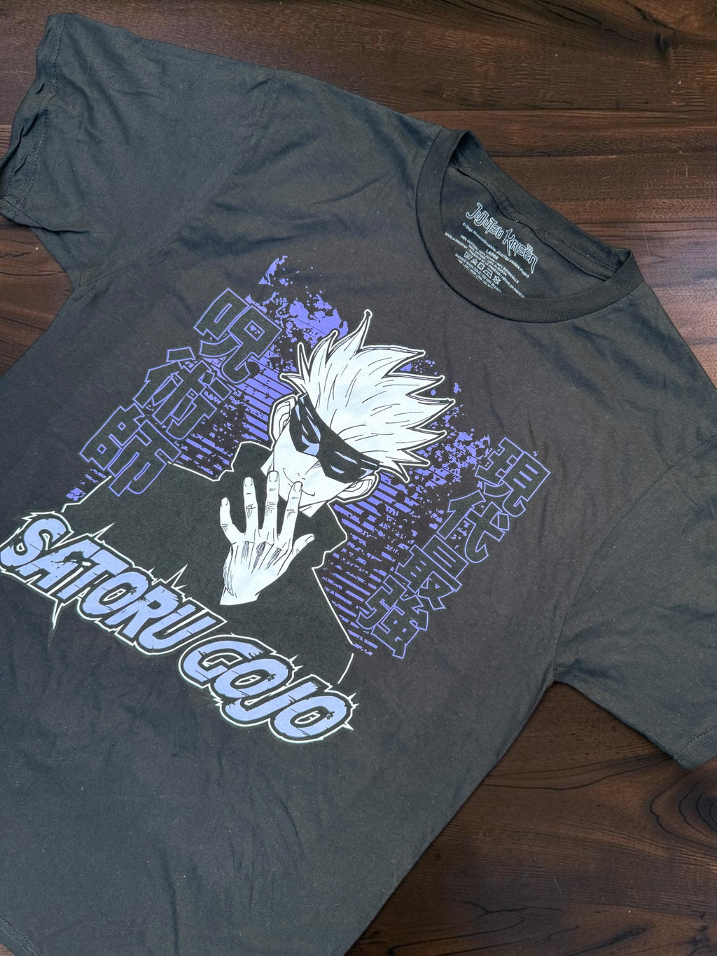Jujutsu Kaisen Satoru Gojo Black Graphic T-shirt