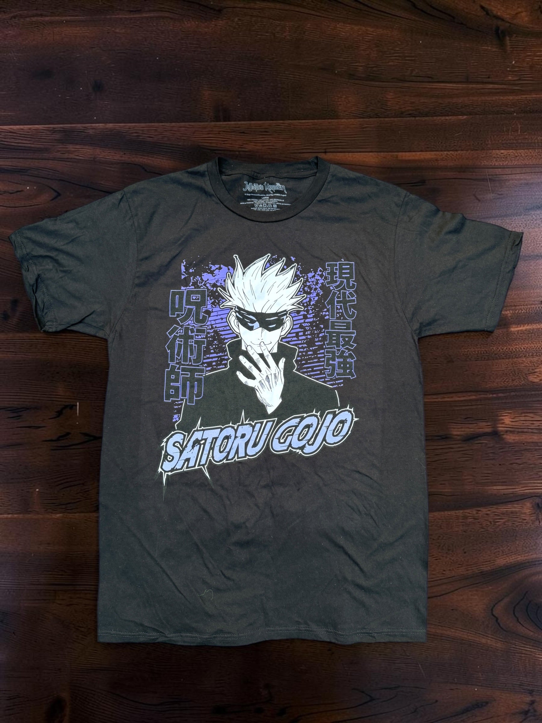 Jujutsu Kaisen Satoru Gojo Black Graphic T-shirt