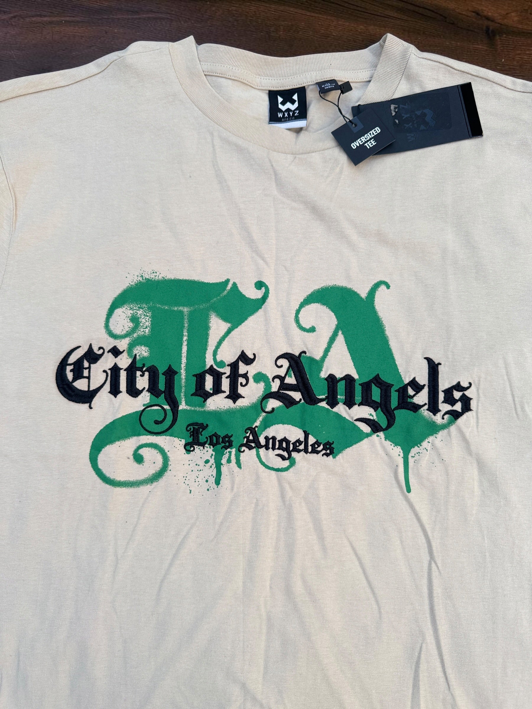 City Of Angels Oversized T-shirt With Embroidery Done