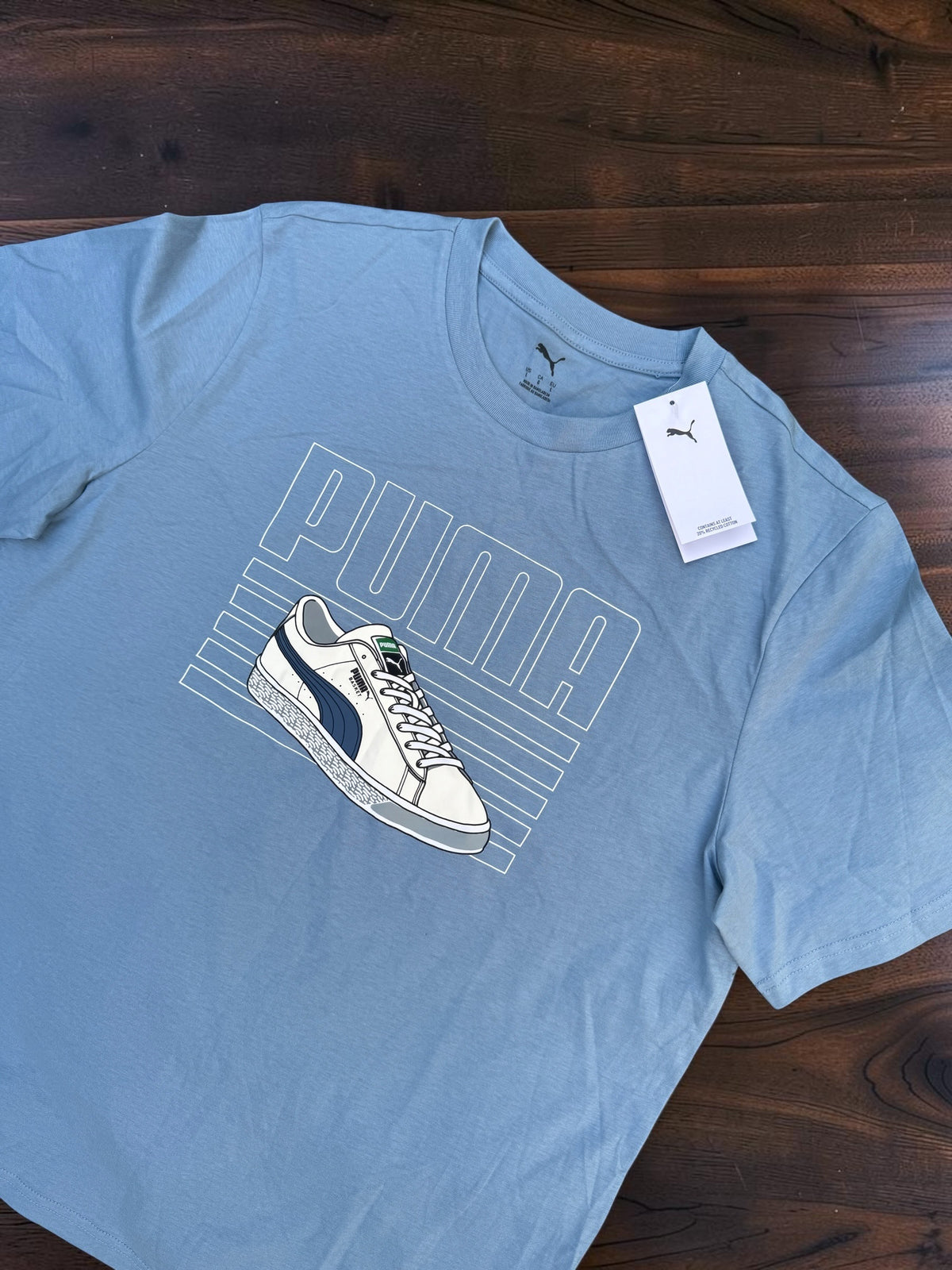 Blue Puma Streetwear Graphic T-shirt