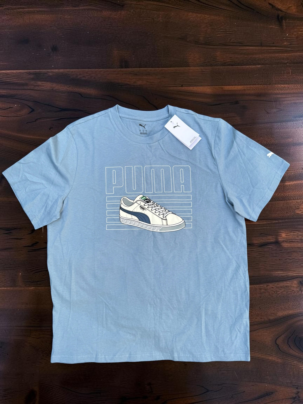 Blue Puma Streetwear Graphic T-shirt