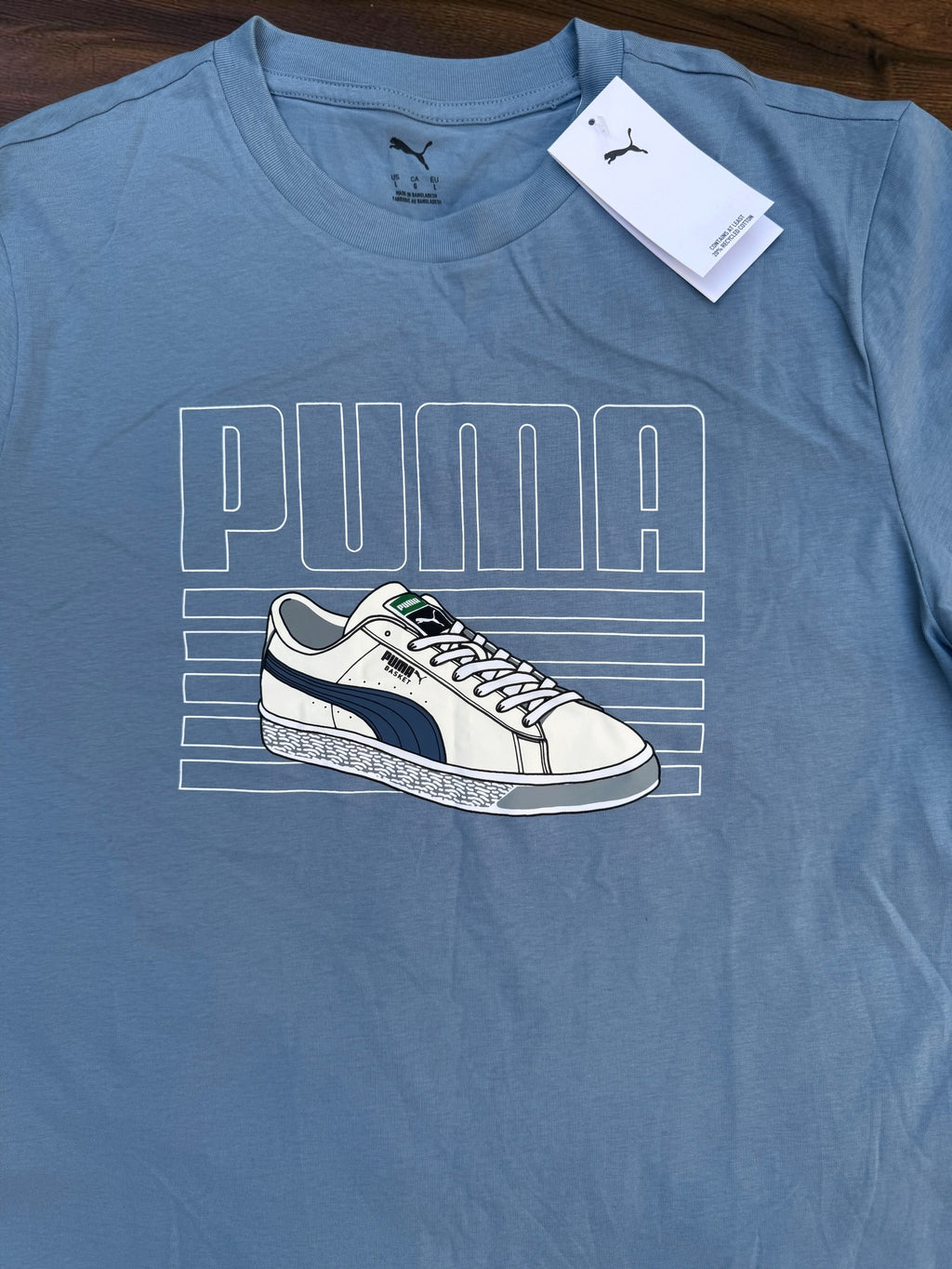 Blue Puma Streetwear Graphic T-shirt