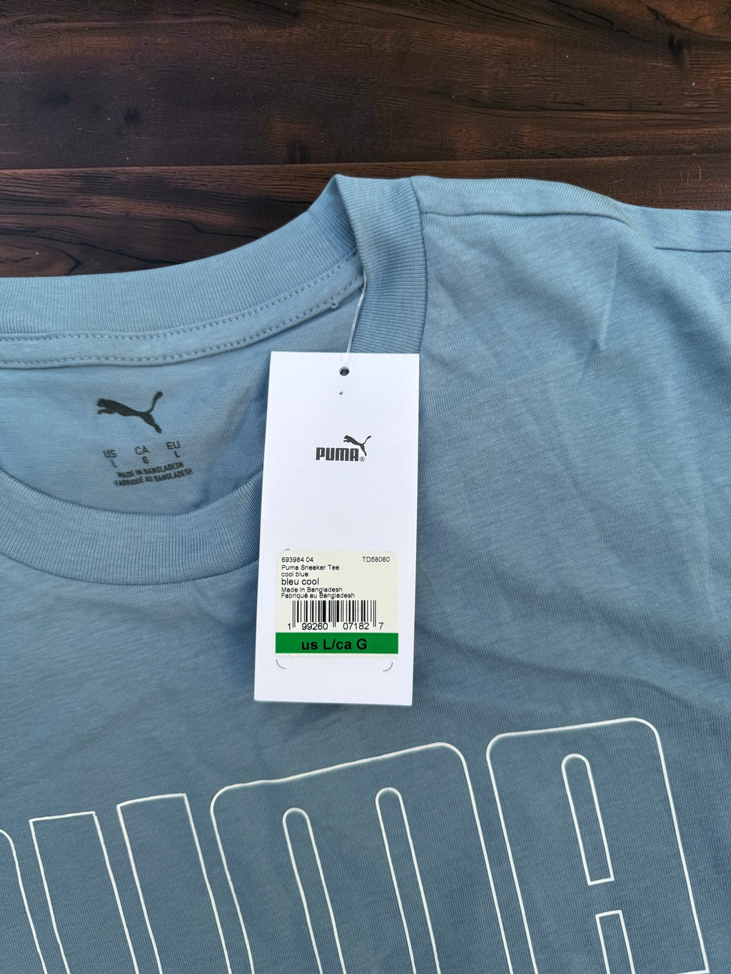 Blue Puma Streetwear Graphic T-shirt