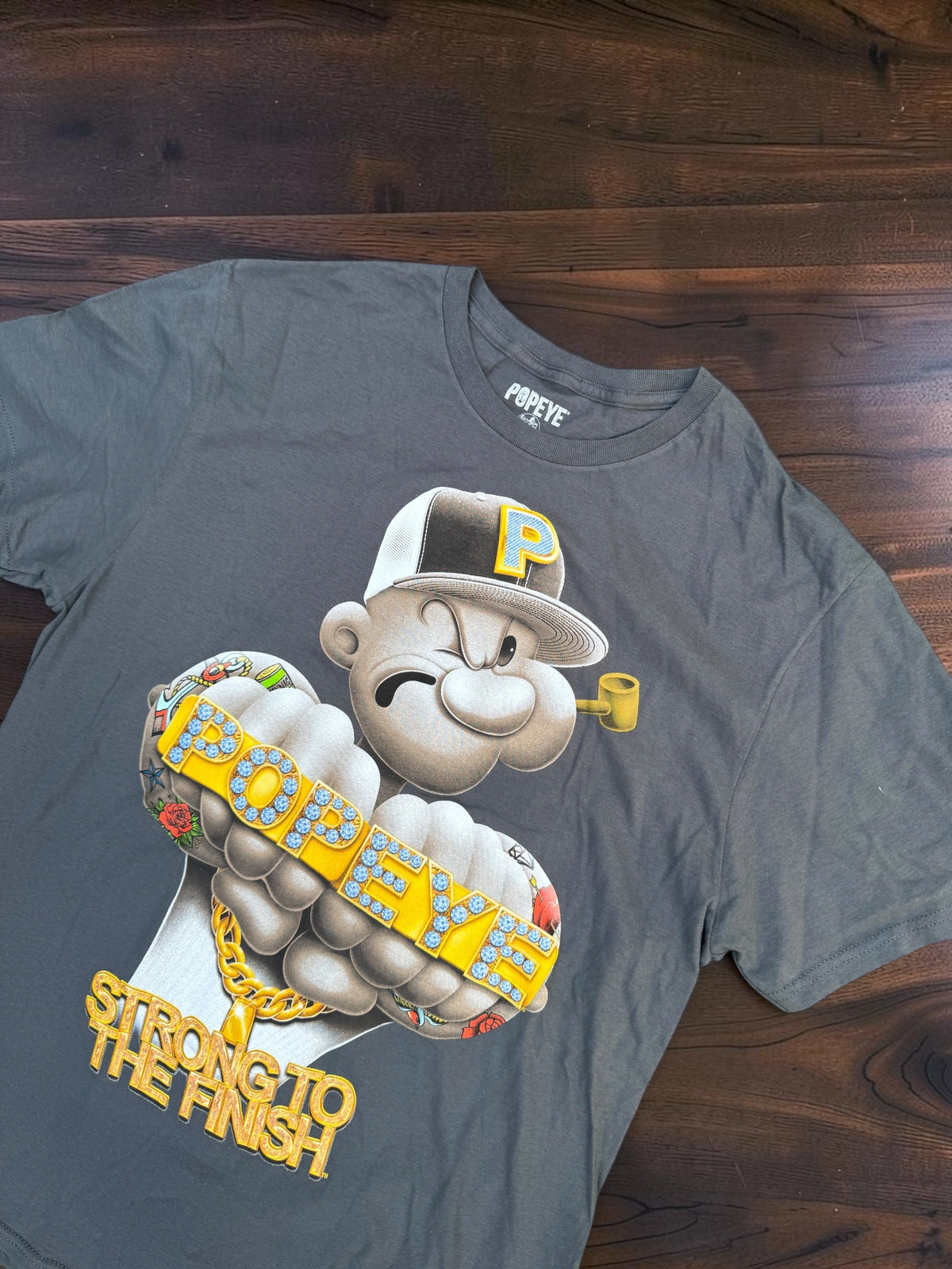 Popeye Strong To The Finish Graphic Print T-shirt