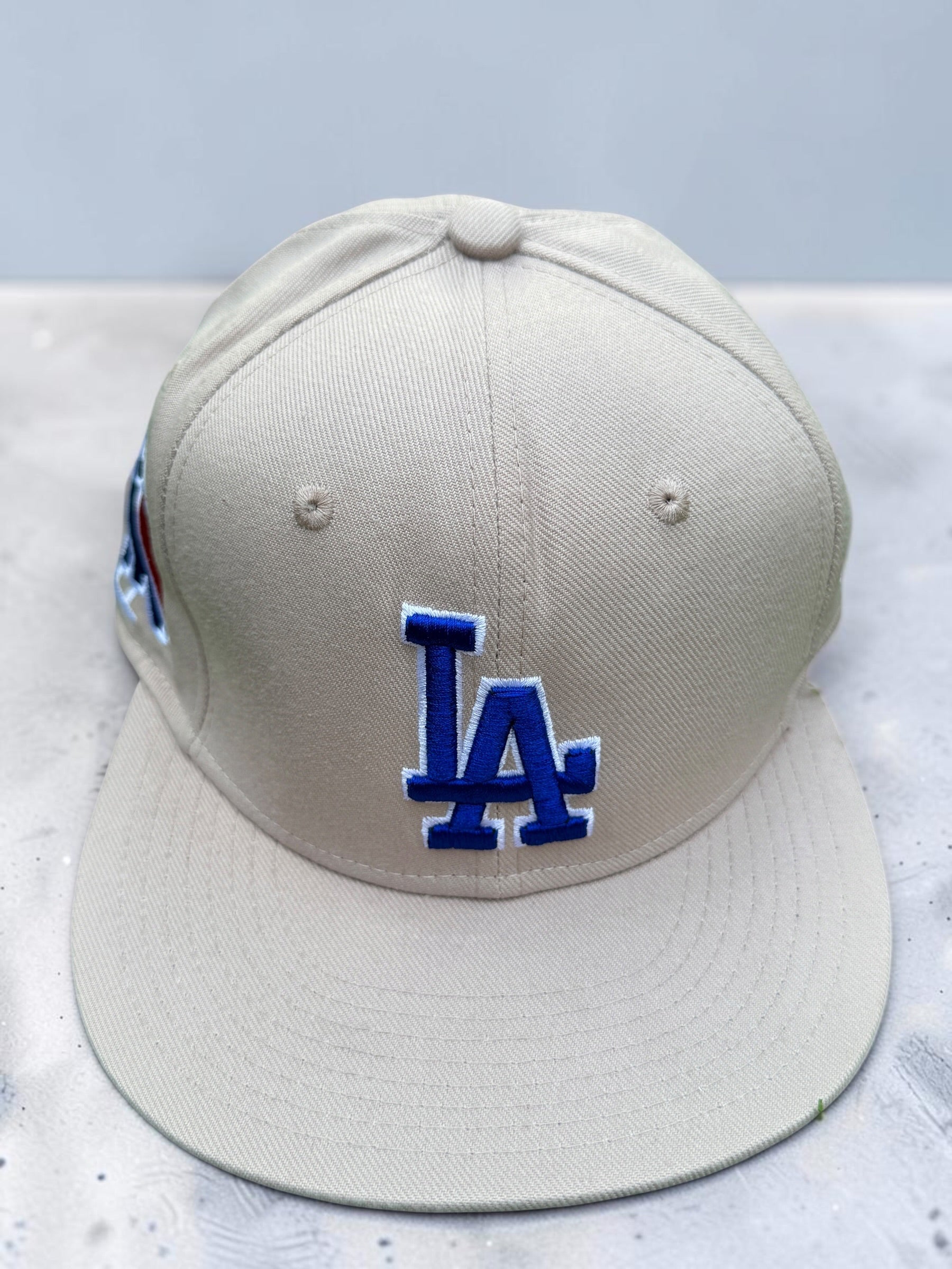 New Cool Beige White LA Snapback
