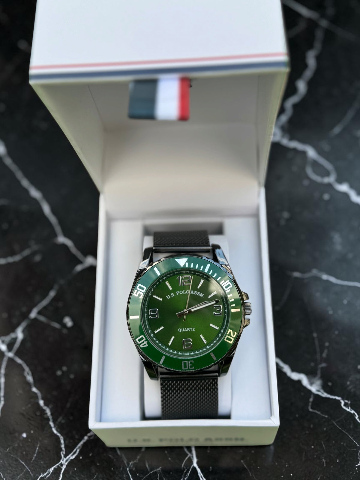 Green Dial U.S. Polo Assn Watch