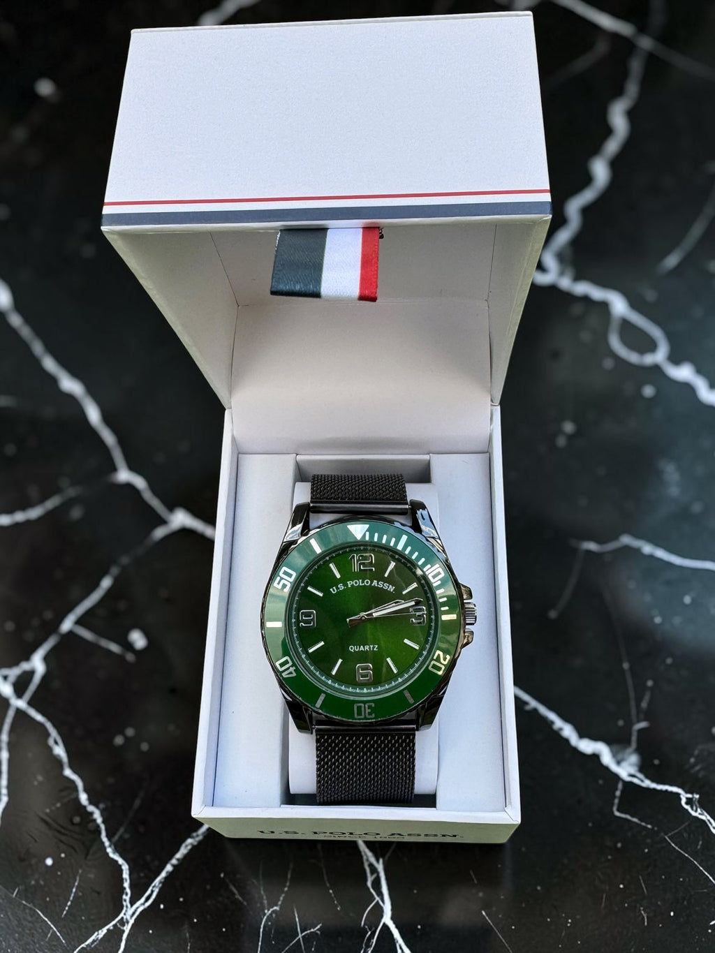 Green Dial U.S. Polo Assn Watch