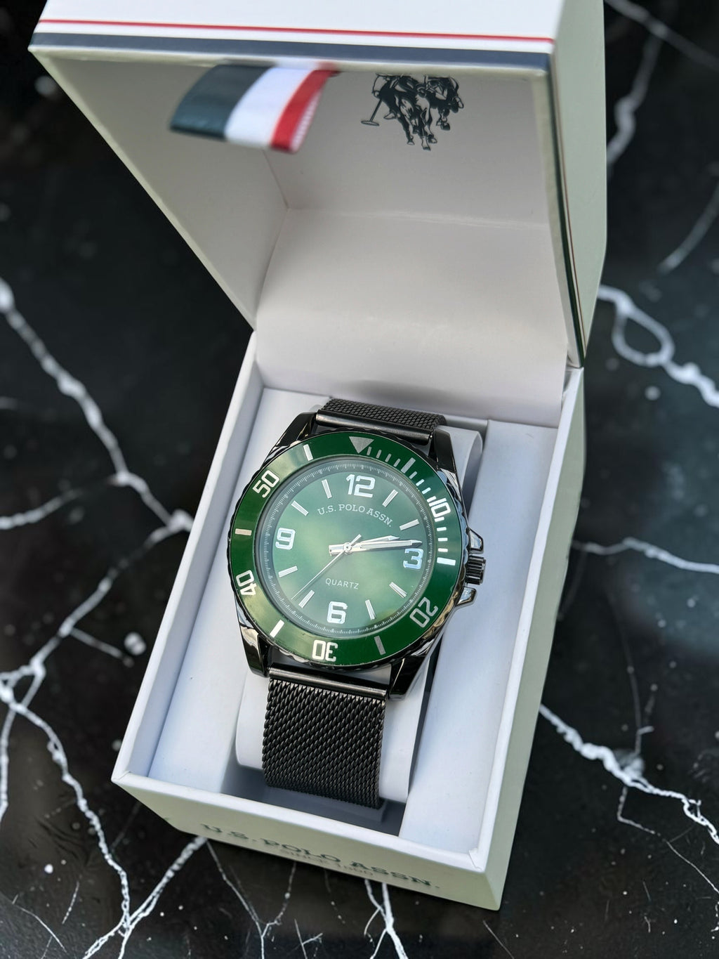 Green Dial U.S. Polo Assn Watch