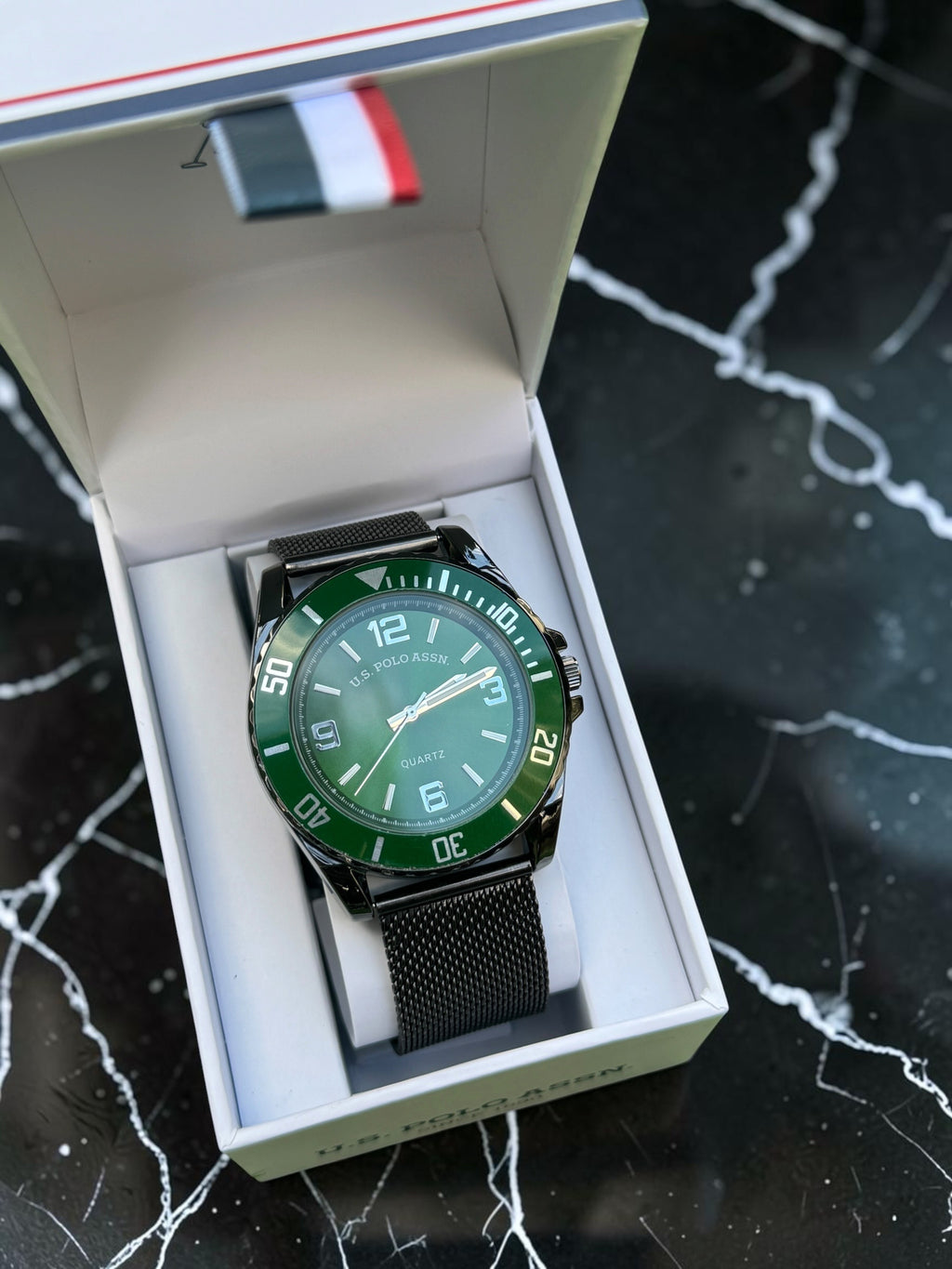Green Dial U.S. Polo Assn Watch