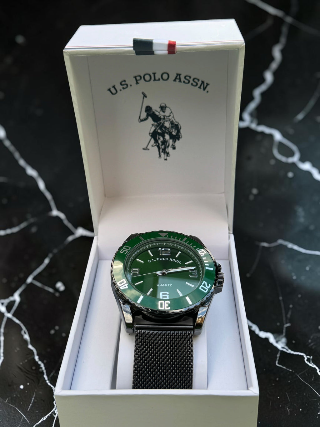 Green Dial U.S. Polo Assn Watch