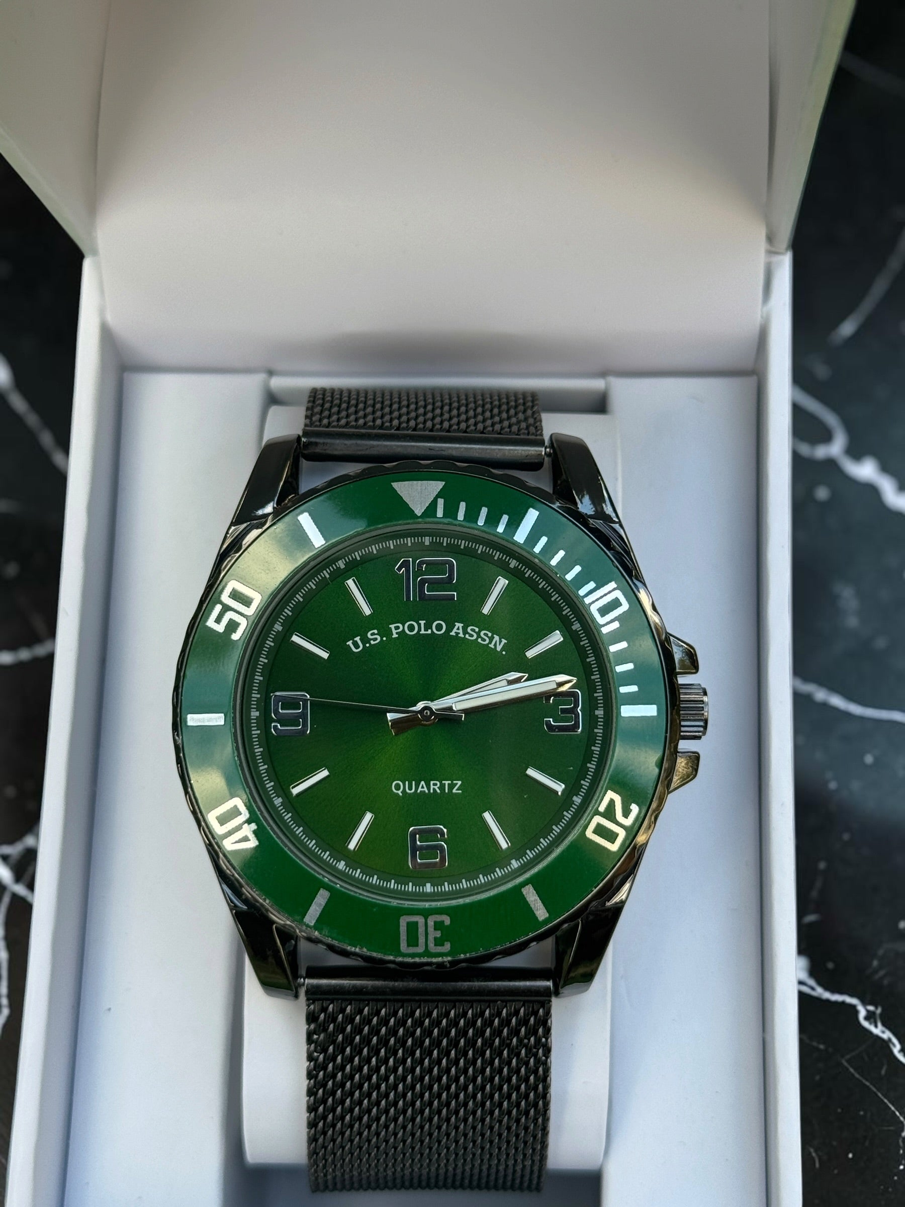 Green Dial U.S. Polo Assn Watch