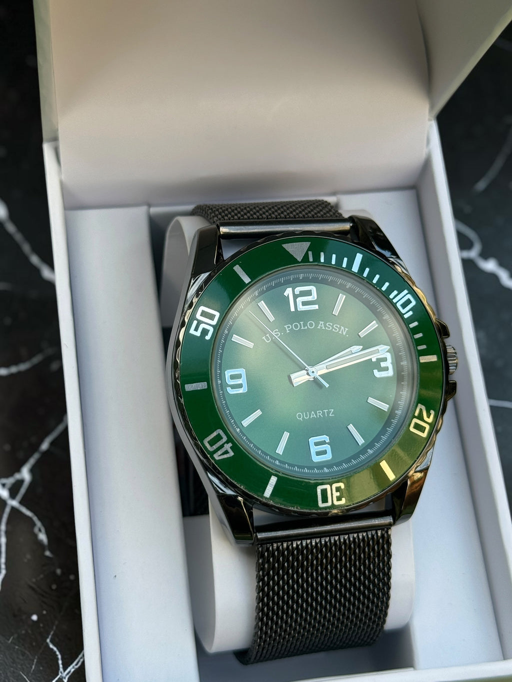 Green Dial U.S. Polo Assn Watch