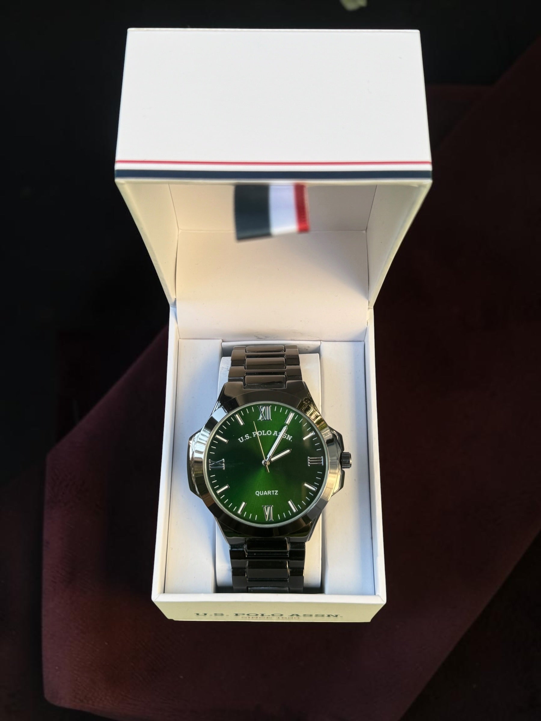 US Polo Assn Gorgeous Green Dial Classy Watch