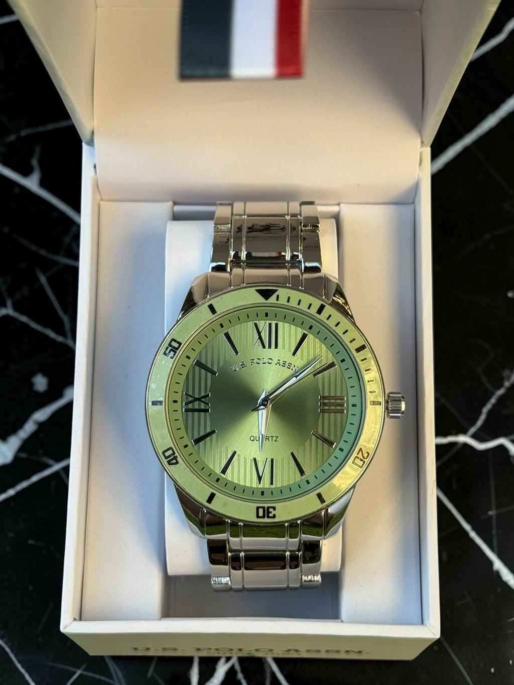 US Polo Assn Lime Coloured Dial Fabulous Watch