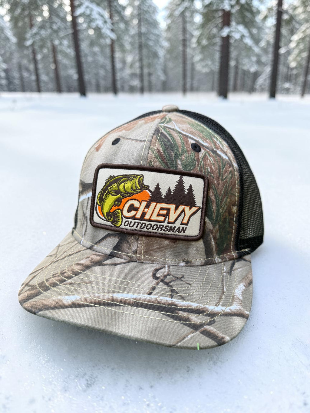 Chevy Outdoorsman Camo Trucker Hat
