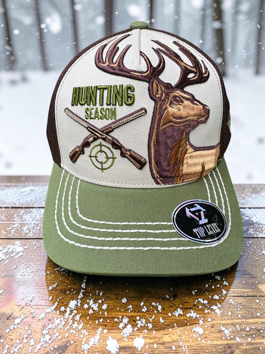 Hunting Season Deer Embroidered Trucker Cap