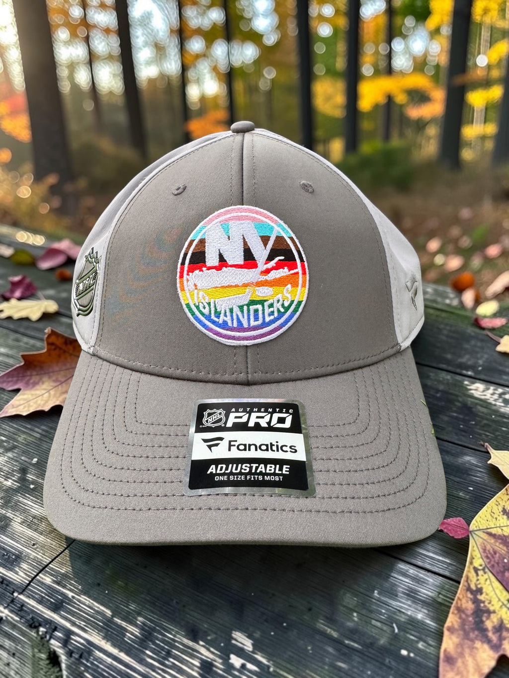 Fanatics NY Islanders Pride Embroidered Adjustable Cap