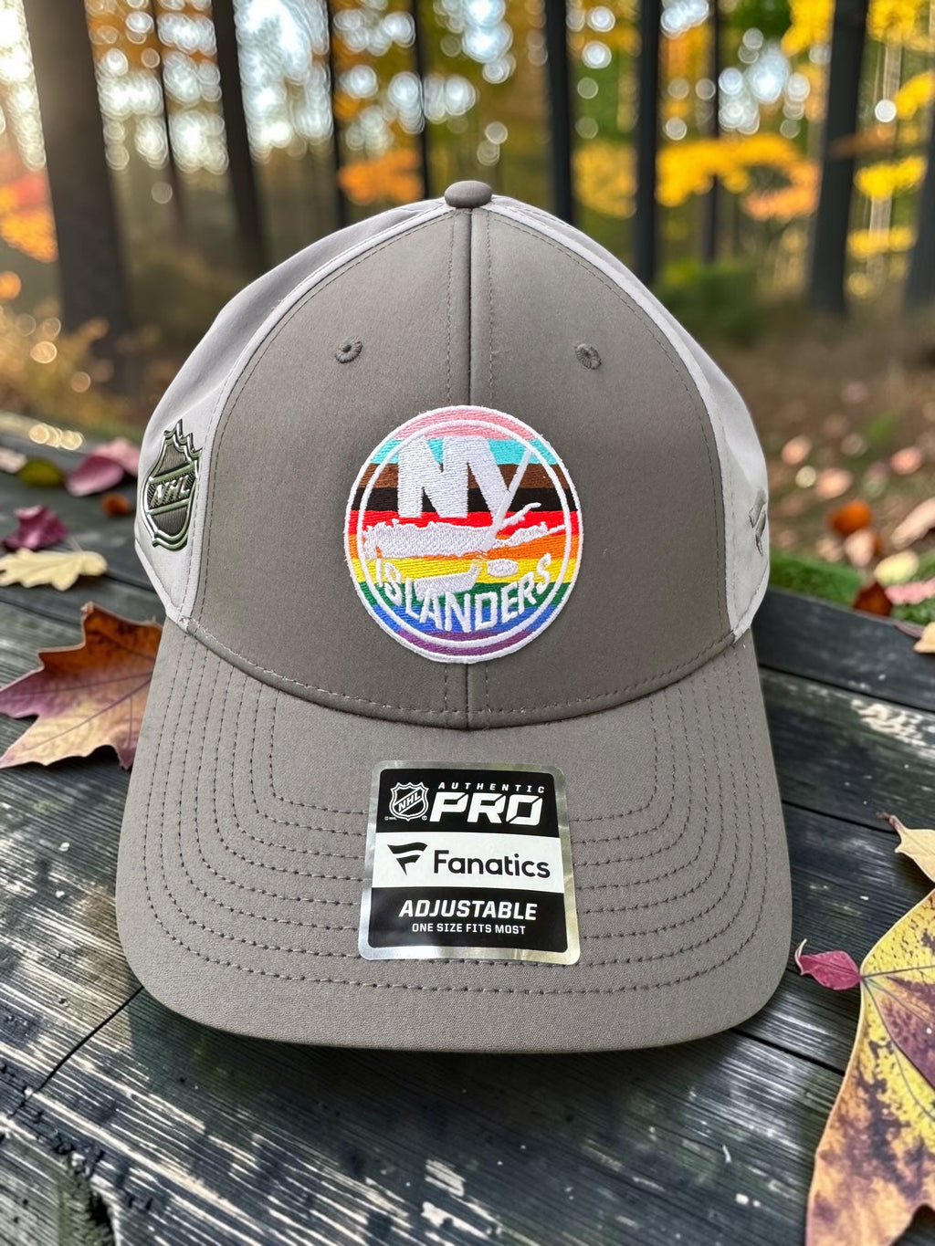 Fanatics NY Islanders Pride Embroidered Adjustable Cap