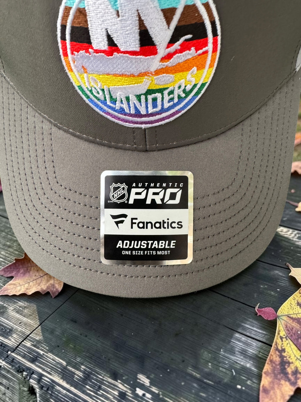 Fanatics NY Islanders Pride Embroidered Adjustable Cap