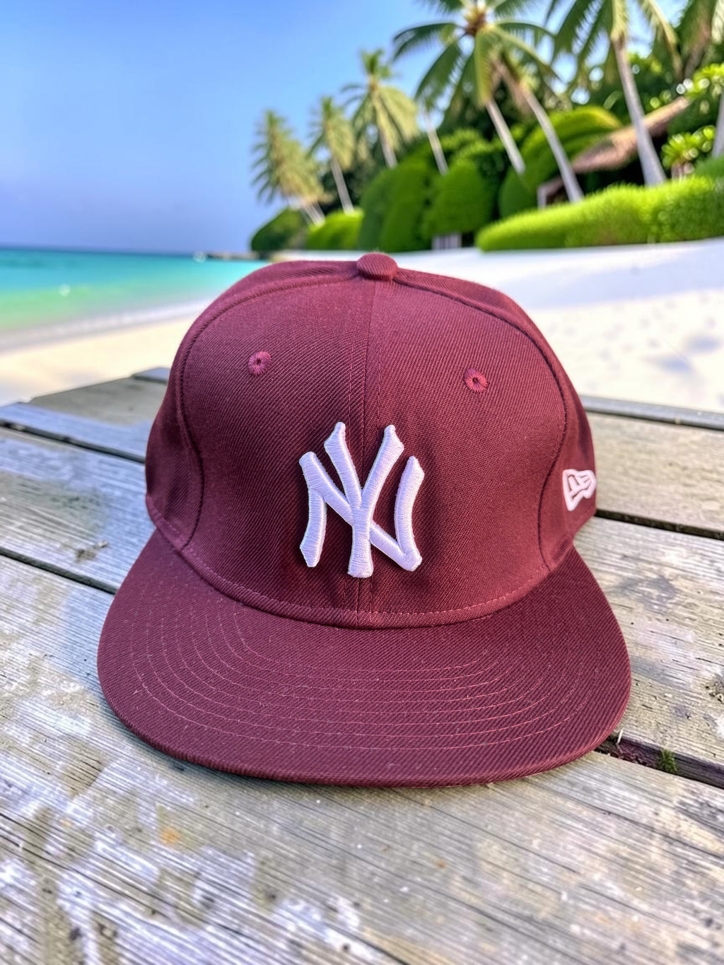 Plain Maroon NewYork Yankee Snapback