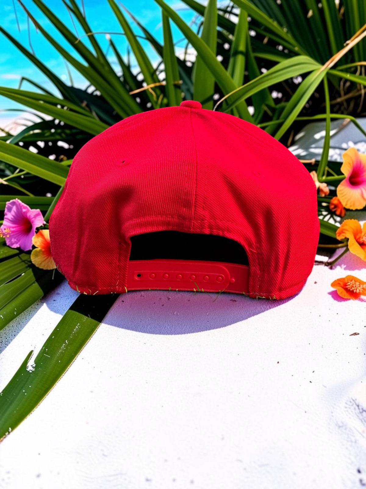 Plain Red Big A Snapback