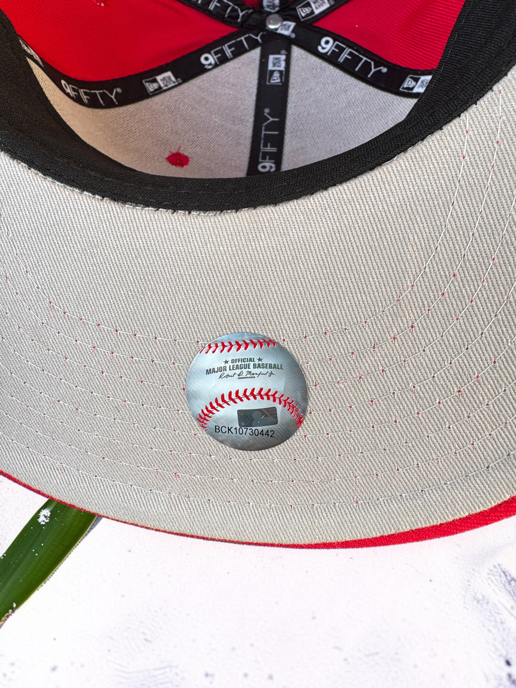 Plain Red Big A Snapback