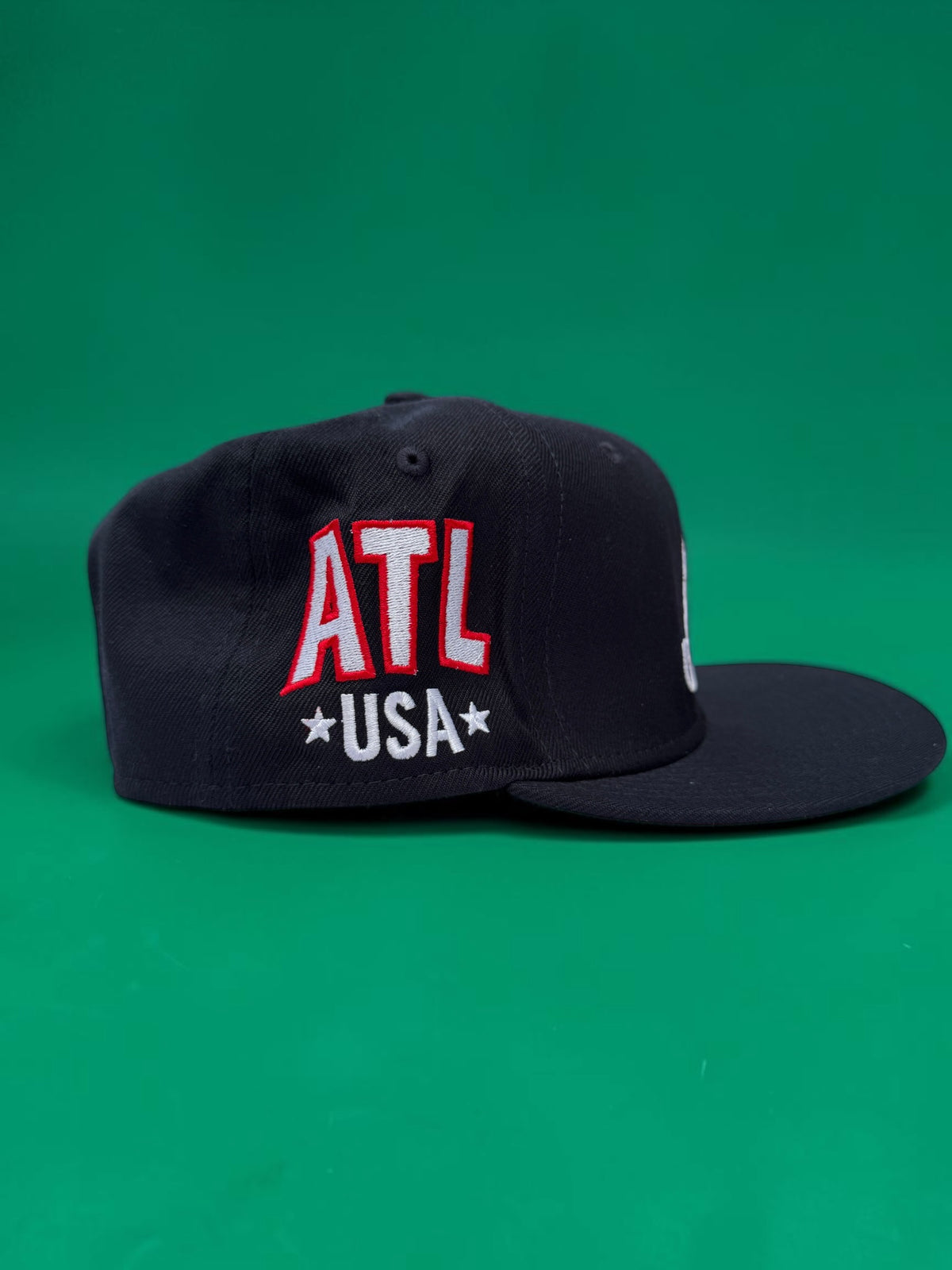 Black Atalanta USA Baseball Snapback