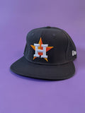 Black Houston Baseball Snapback