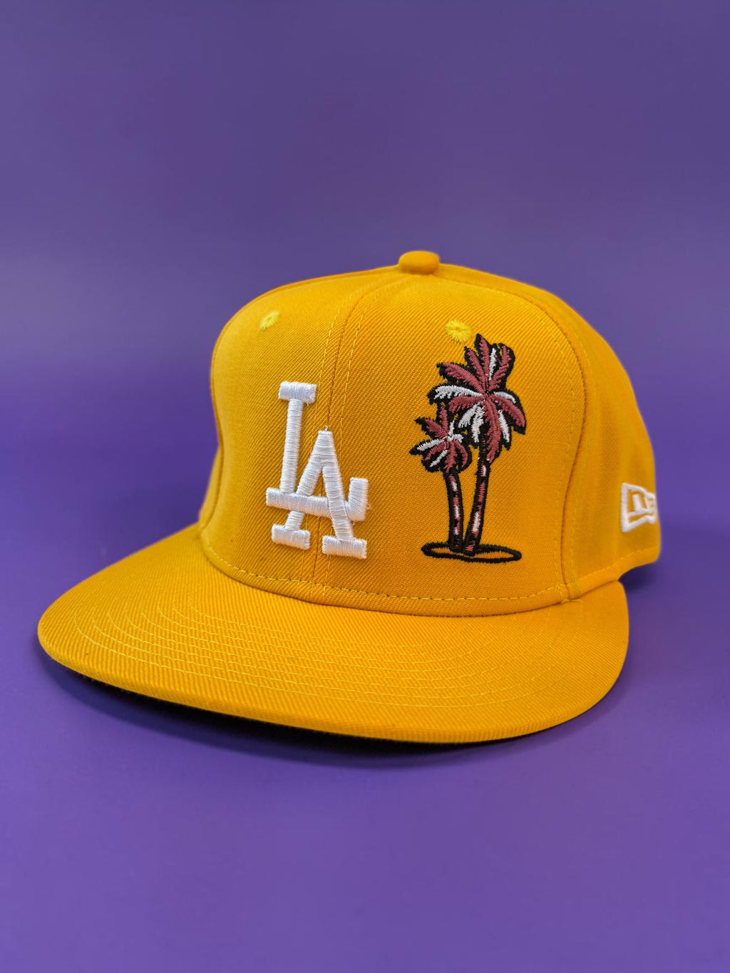 Yellow LA Palm Trees Snapback