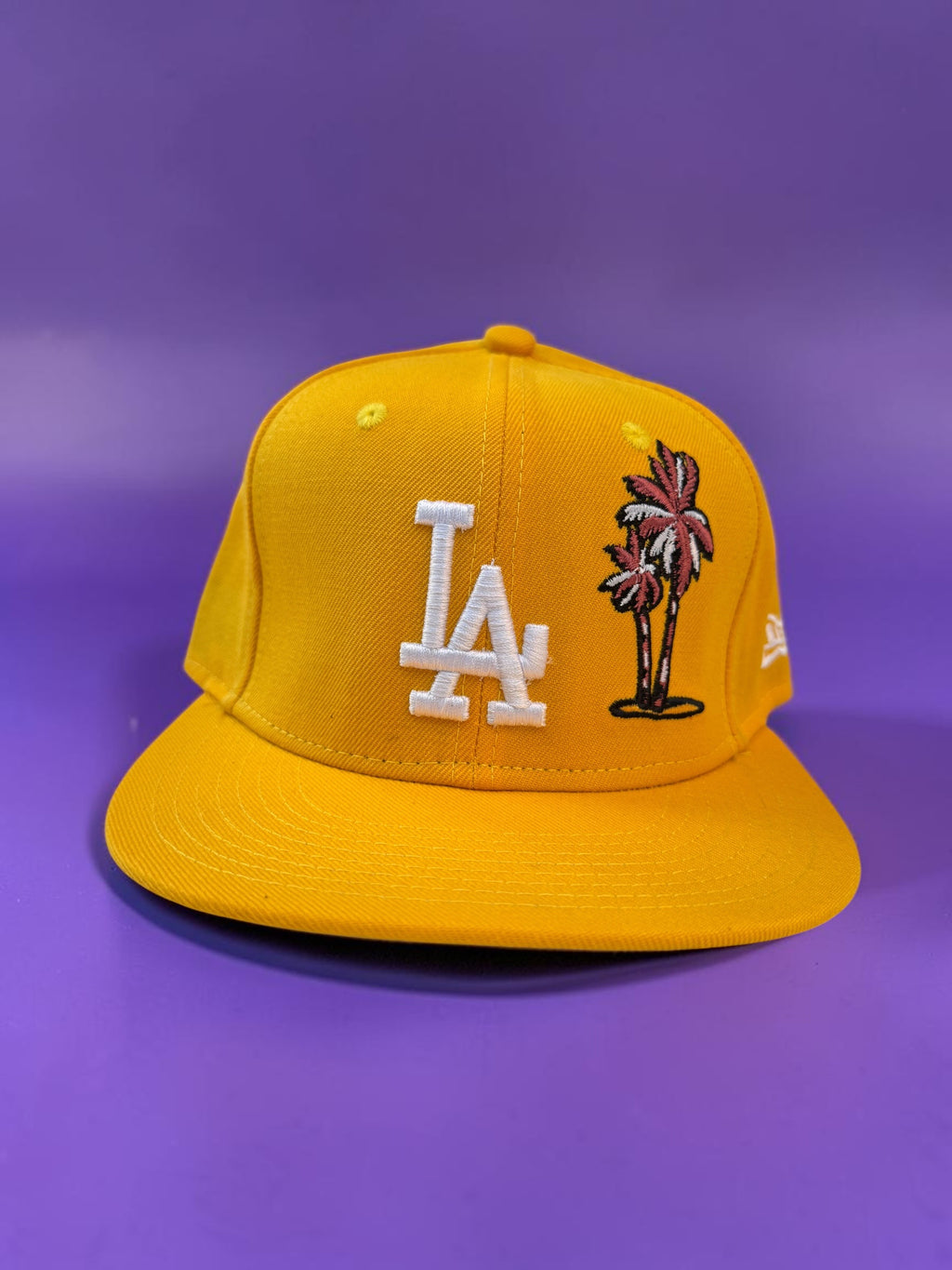 Yellow LA Palm Trees Snapback