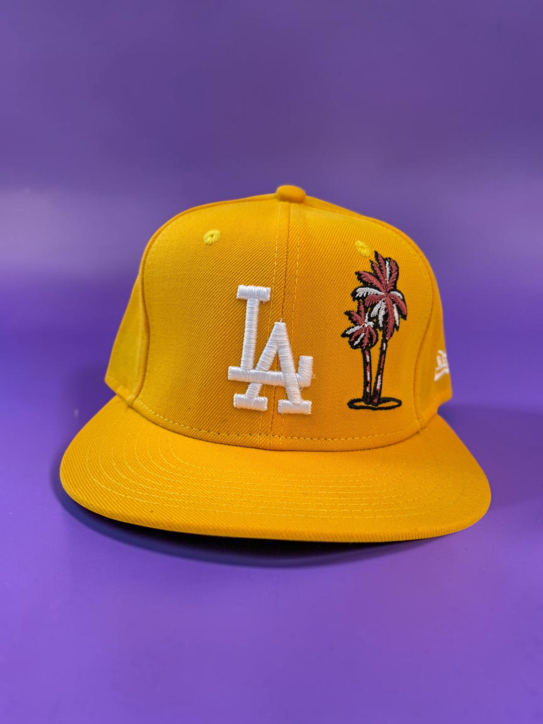 Yellow LA Palm Trees Snapback