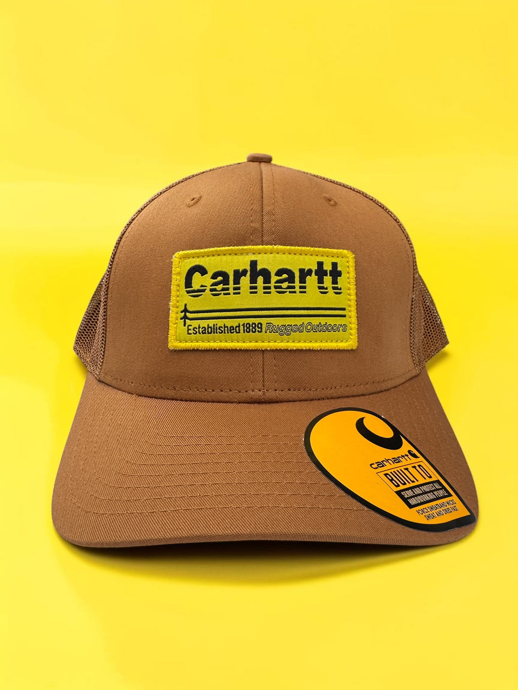 Brown Netted Back Trucker Hat