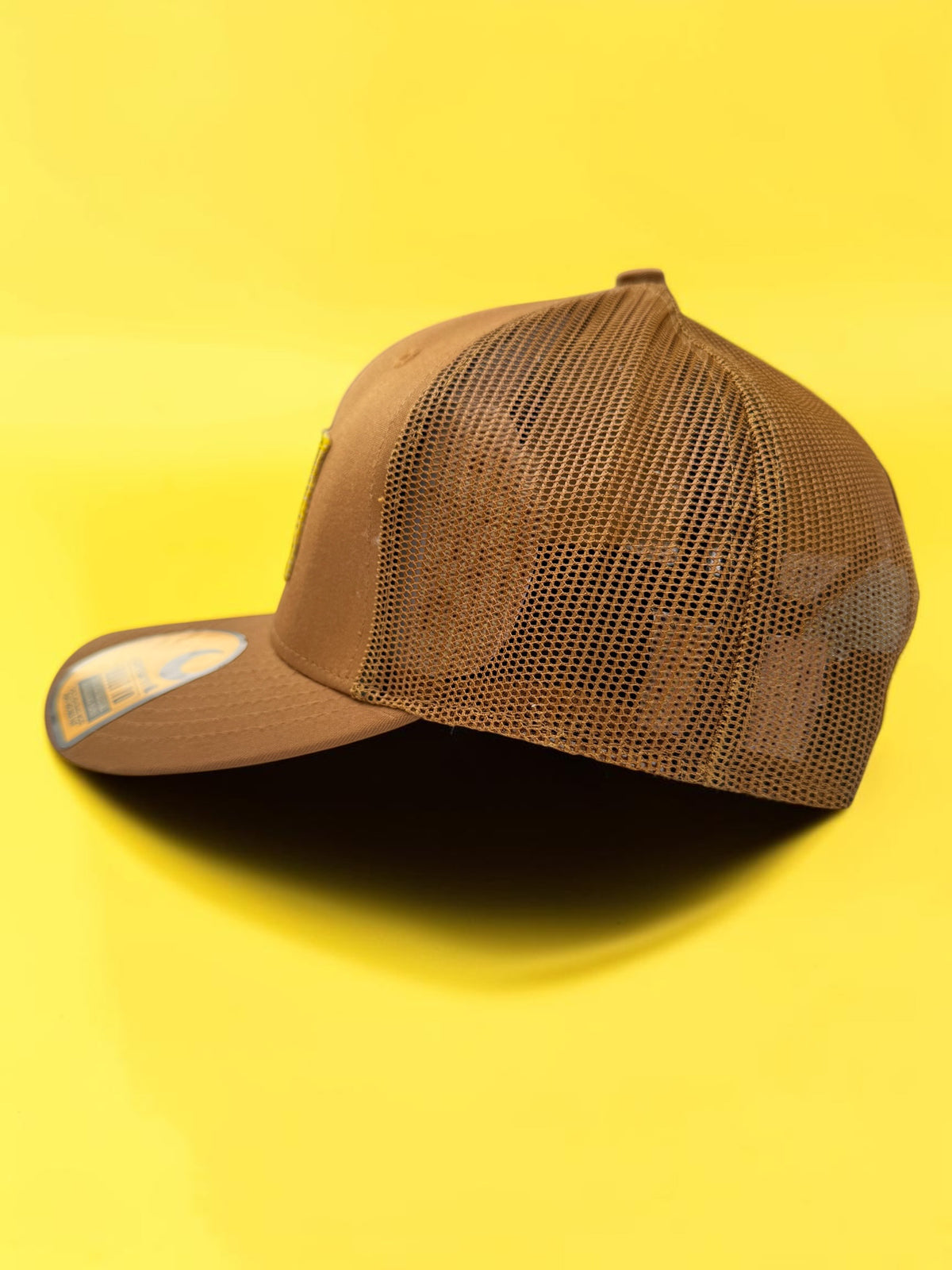 Brown Netted Back Trucker Hat