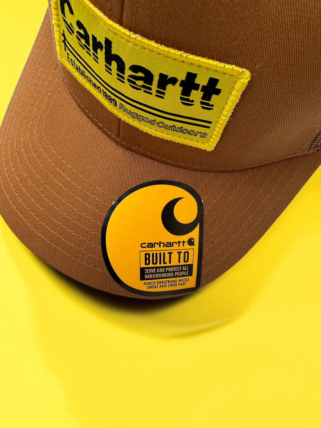 Brown Netted Back Trucker Hat