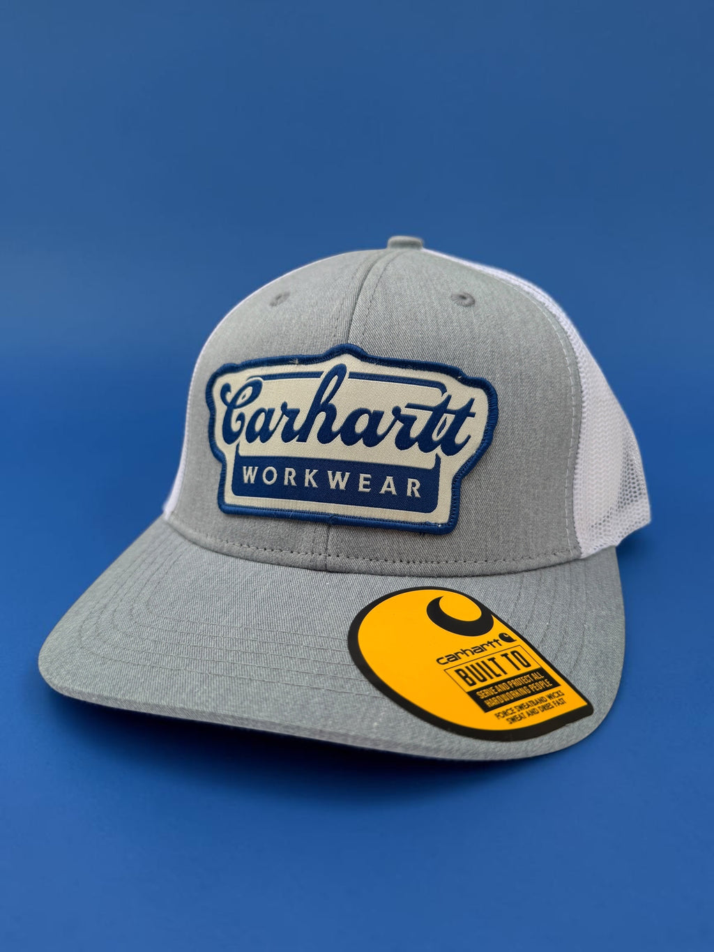 Grey Netted Back Trucker Hat