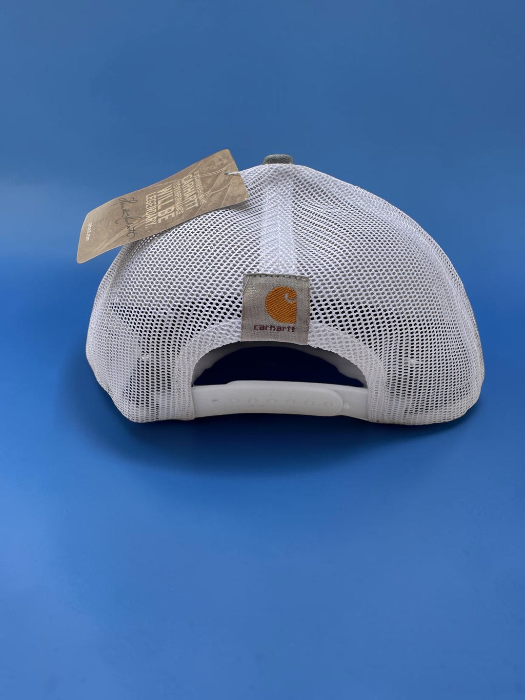 Grey Netted Back Trucker Hat