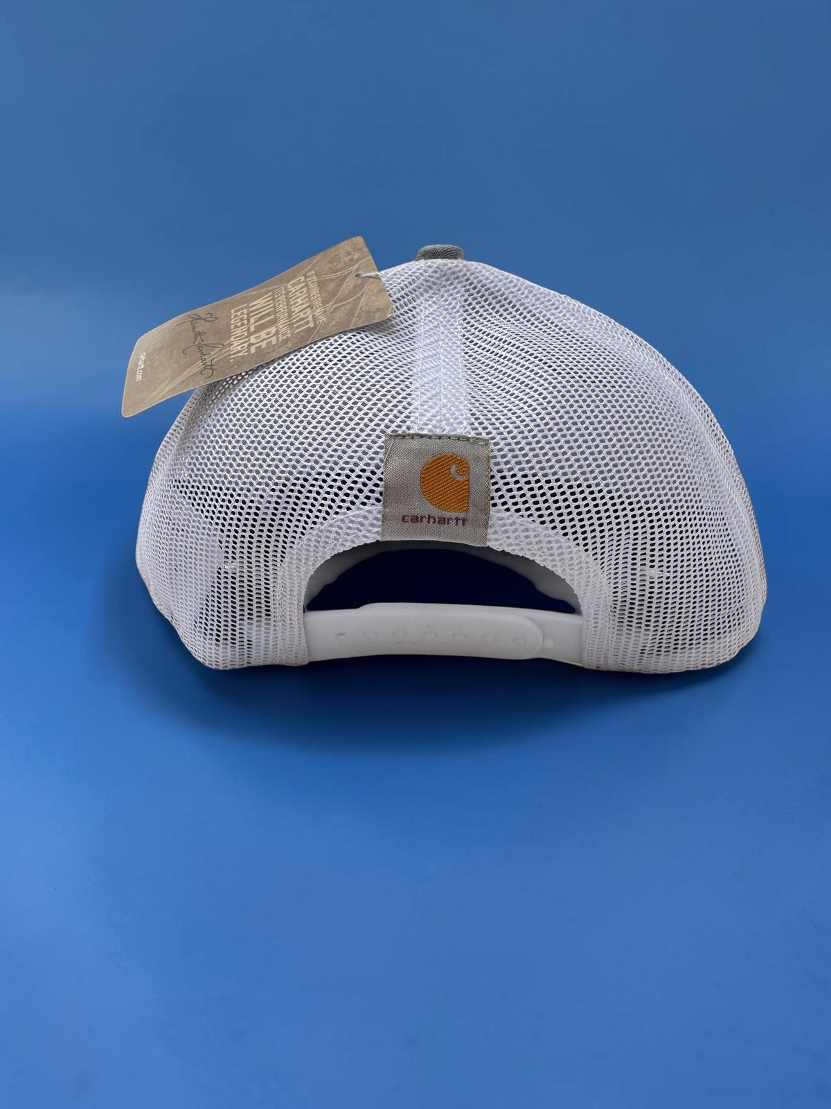 Grey Netted Back Trucker Hat